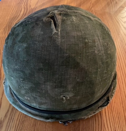 Helmet of an Argentinian soldier