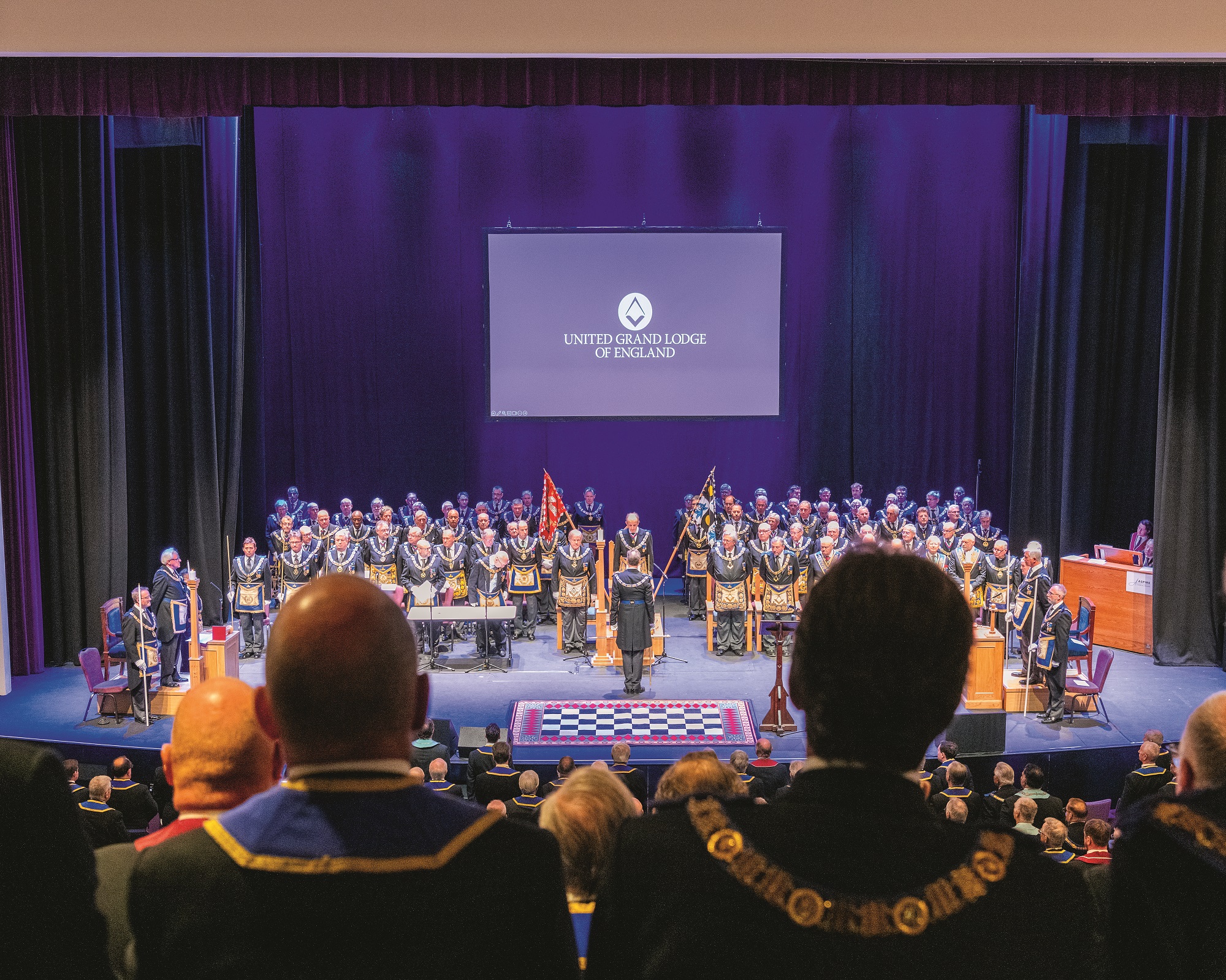 Freemasons in Wales for the meeting of Grand Lodge