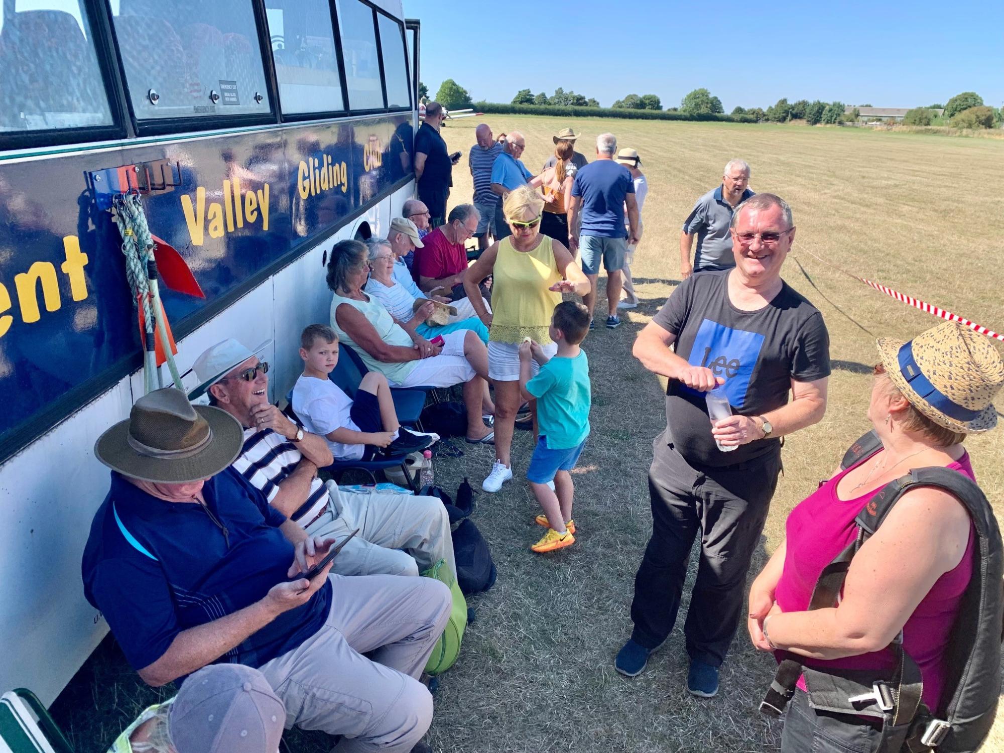 Attendees of the Flying Freemasons event