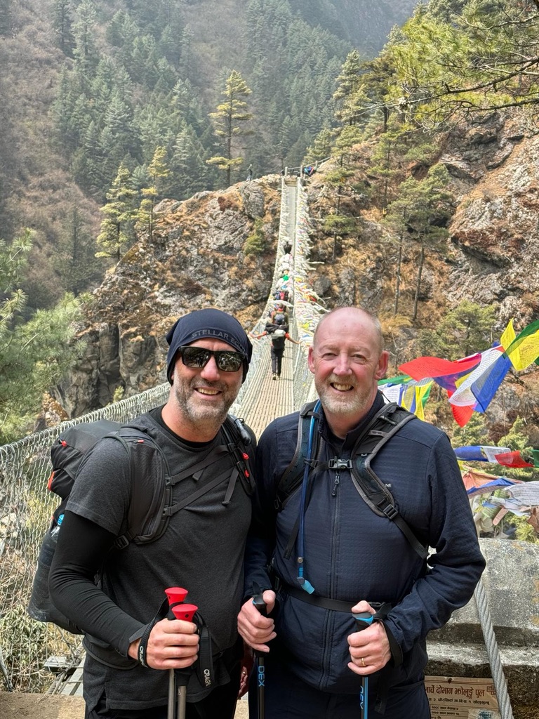 Freemasons hiking to Everest Base camp