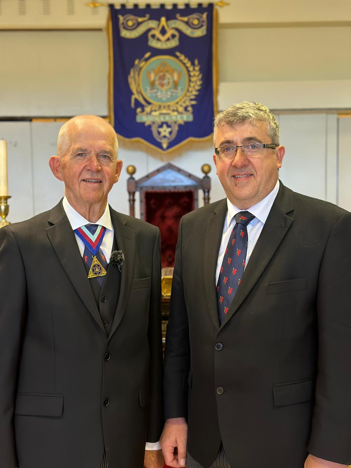 Freemasons Ray and Tony Guthrie