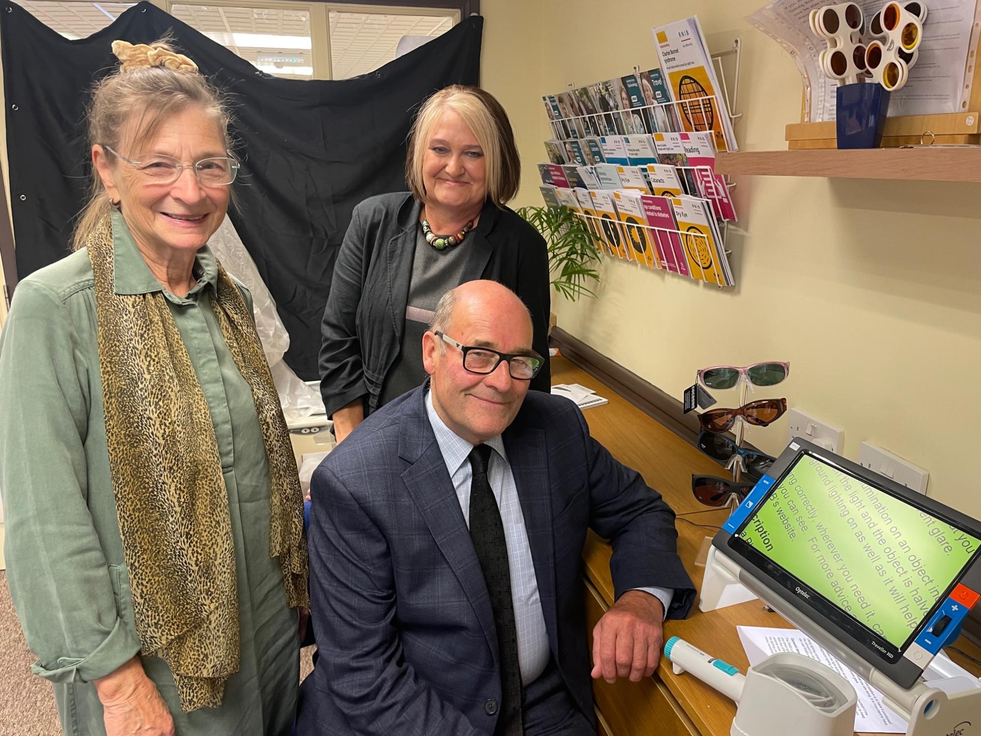 Chair of Trustees Mala Janes, CEO Julie Boyak and Ian Craigs.