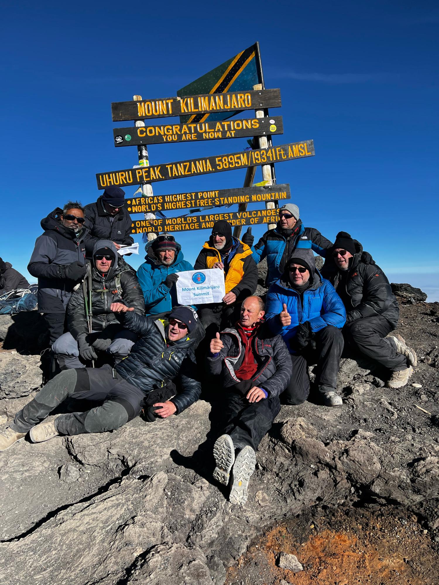 Lincolnshire Freemasons on the Kilimanjaro 