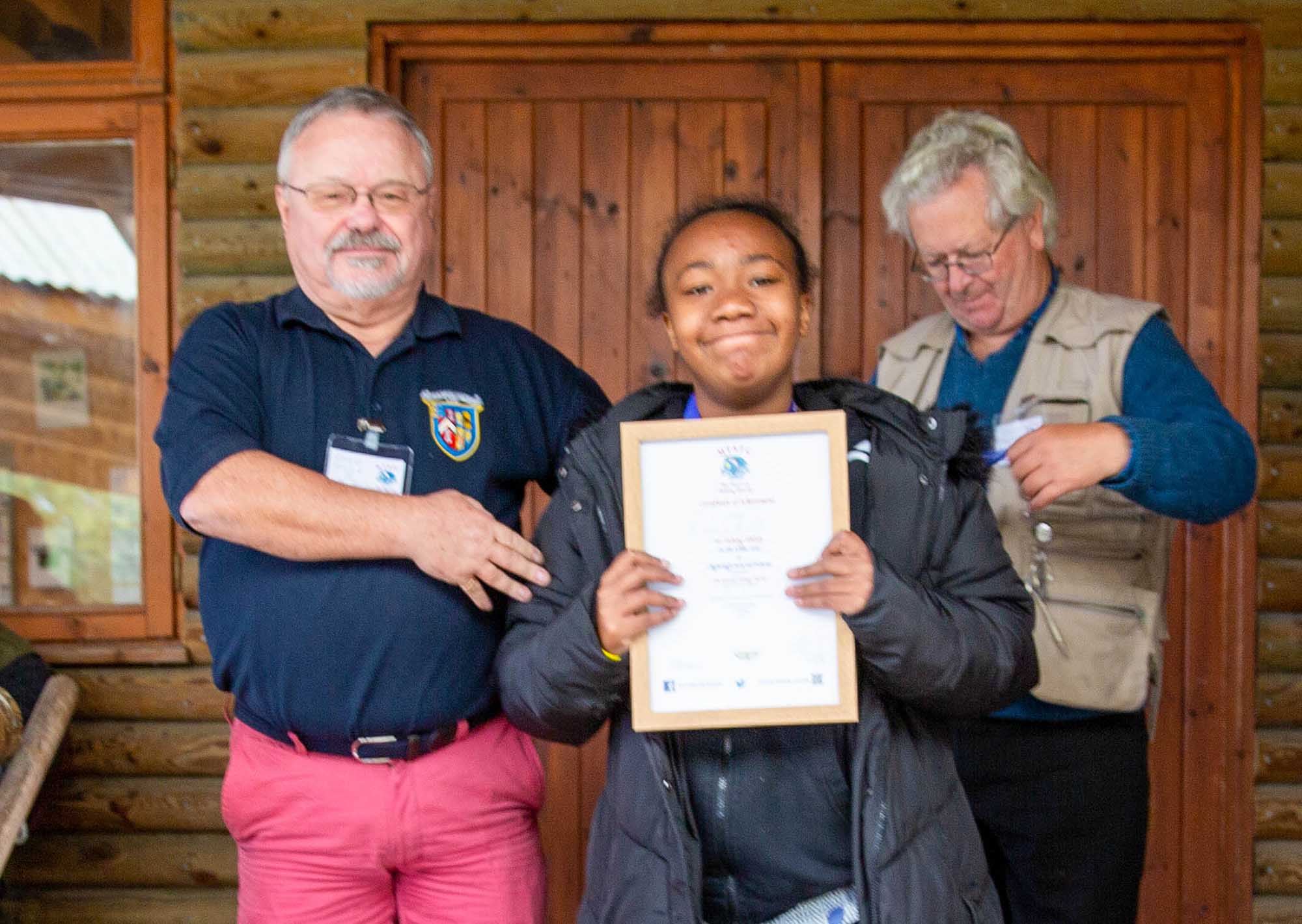 Masonic Trout & Salmon Fishing Charity Chigboro certificate presentation