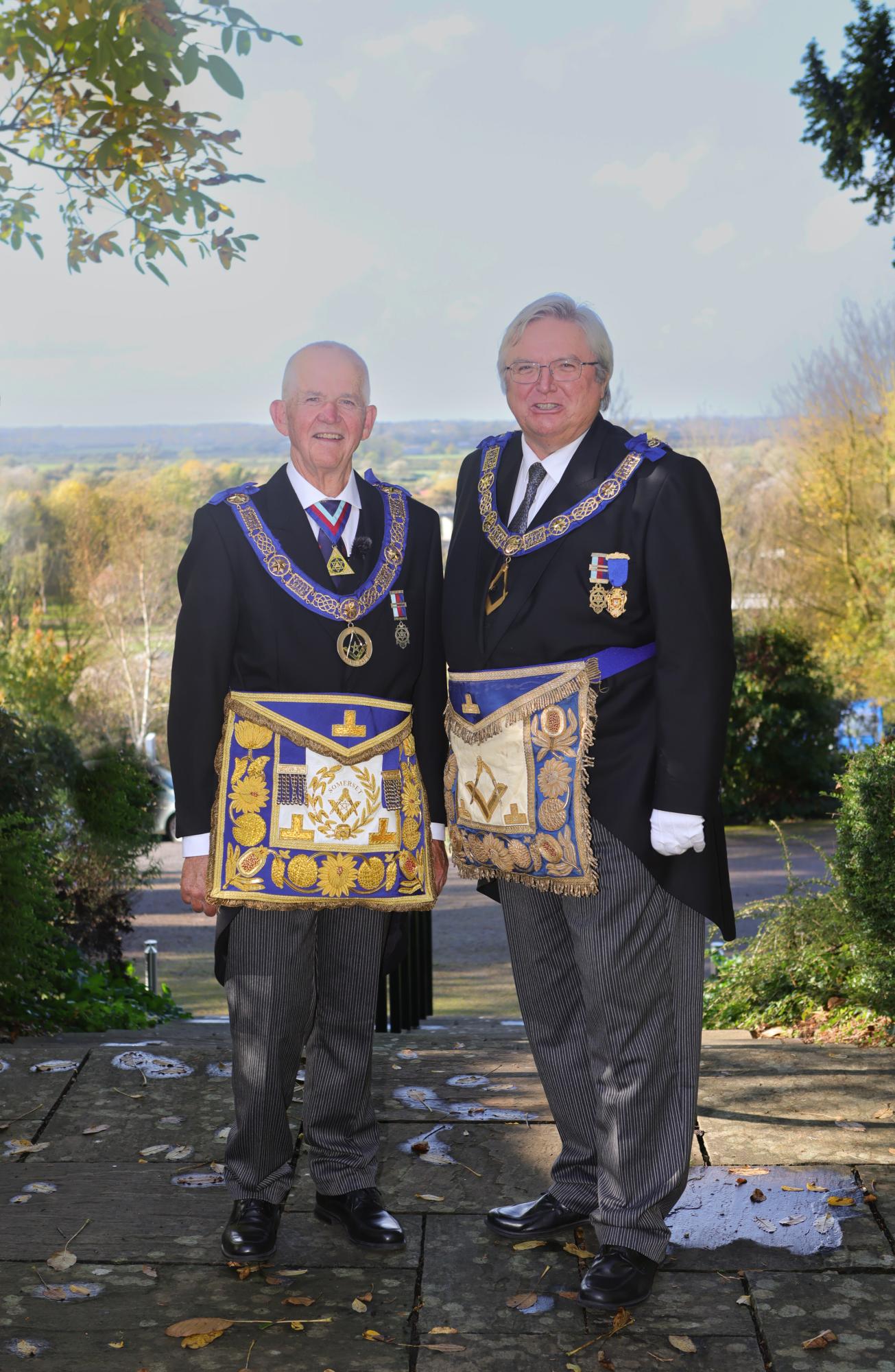 Photo of Somerset Provincial Grand Master and Assistant Grand Master David Medlock