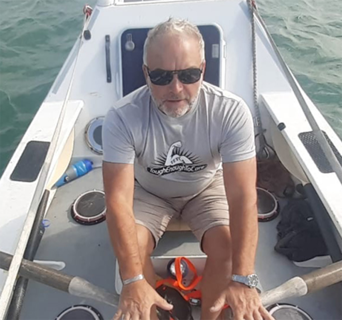 Freemason Pete Betty training to row the Atlantic Ocean