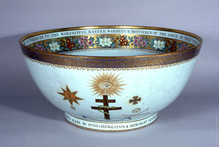 A ceremonial punchbowl from 1813
