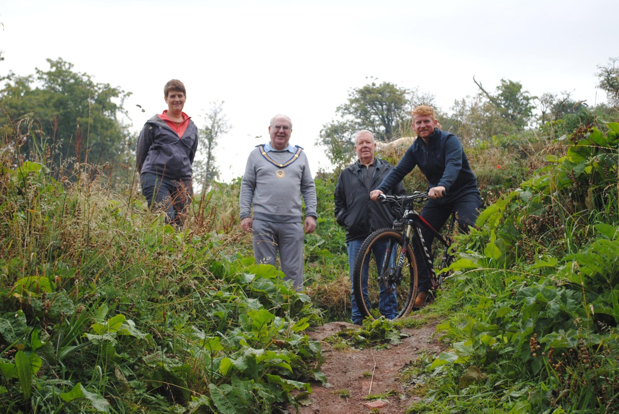 Northumberland Freemasons in Rothbury Bike Park