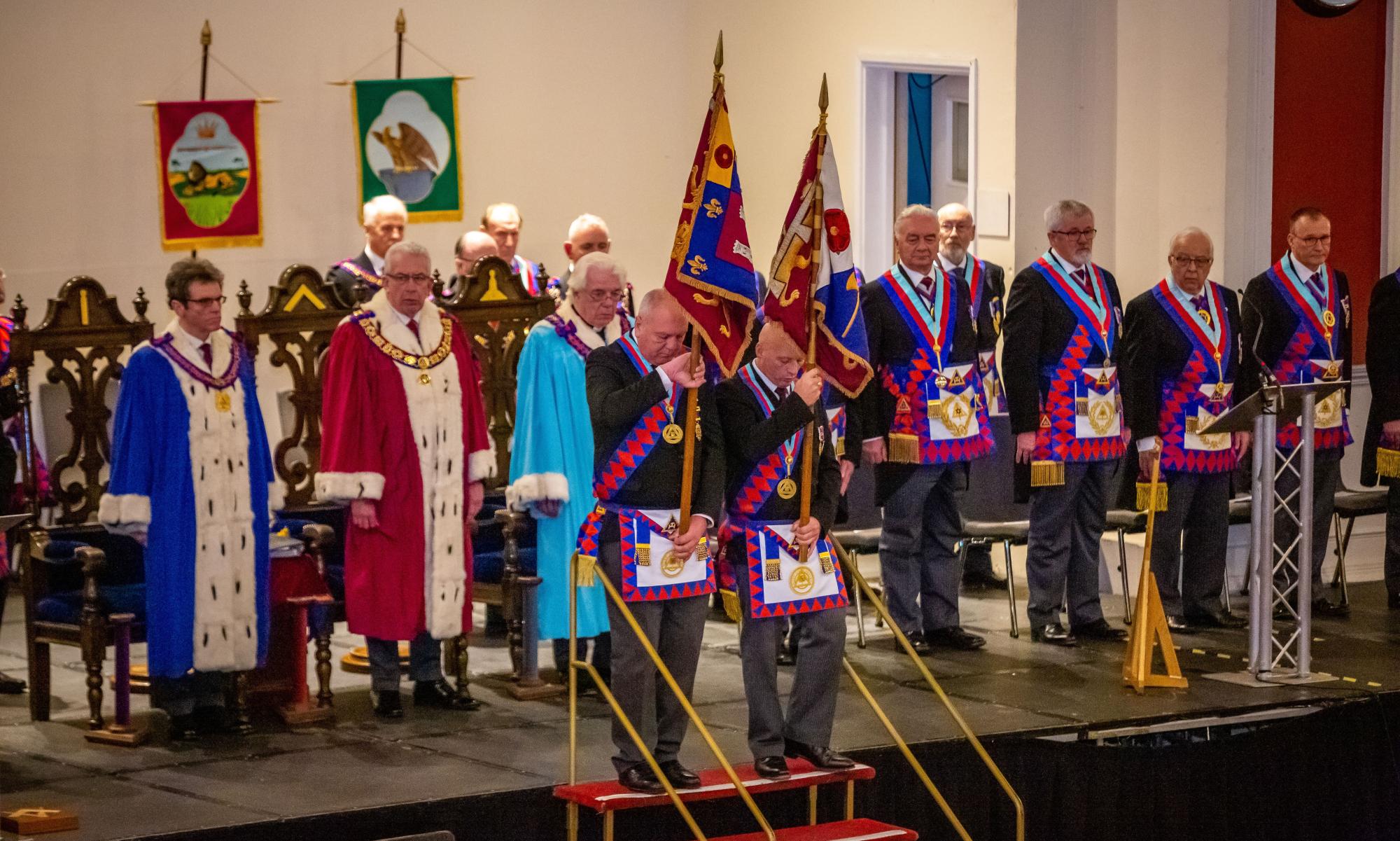 The colourful Royal Arch pageant