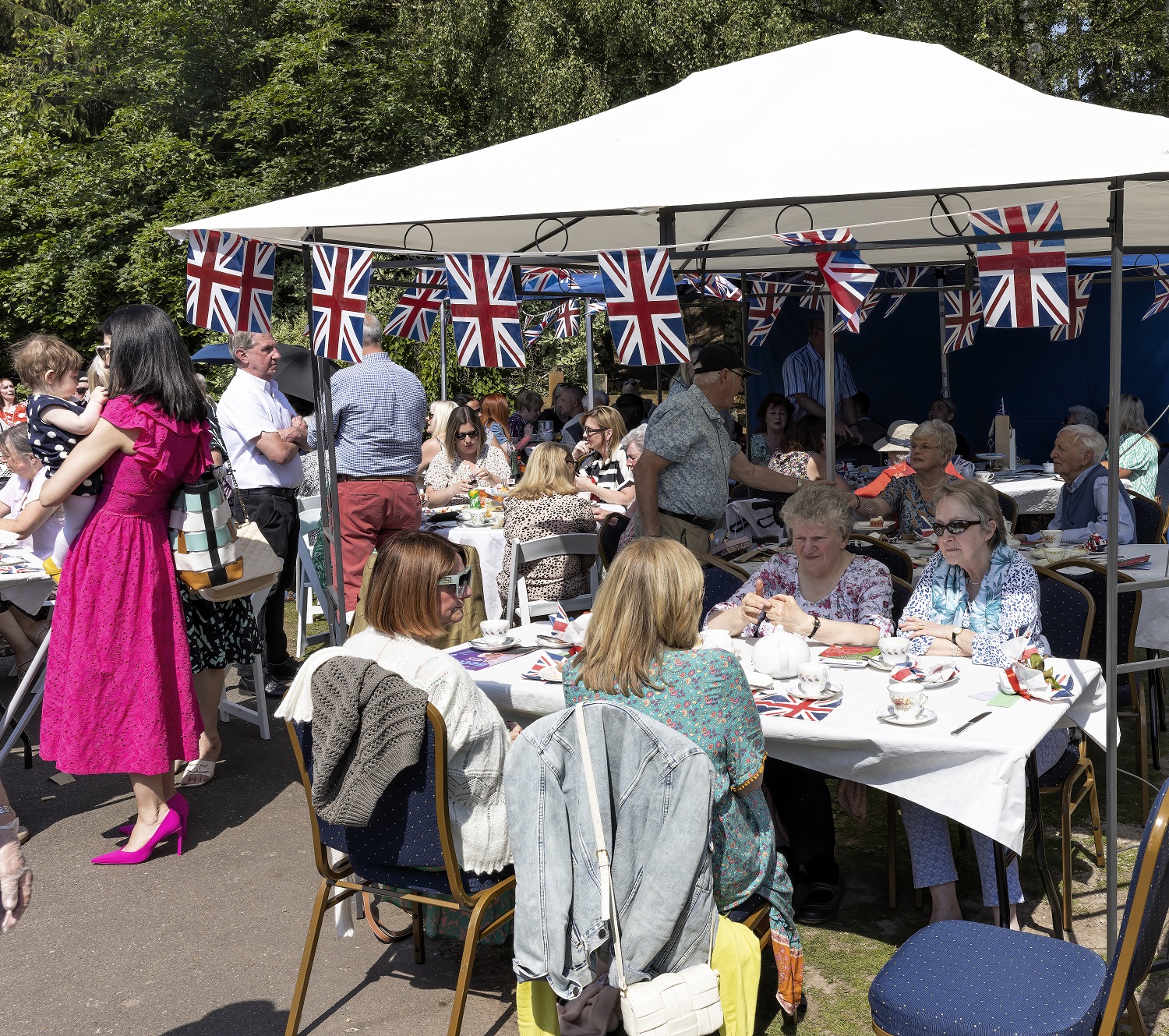 Widows attending the celebration event