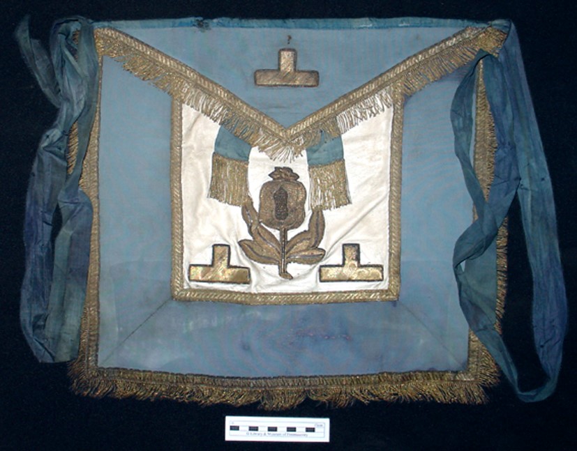 Apron belonging to Sir Christopher Cole