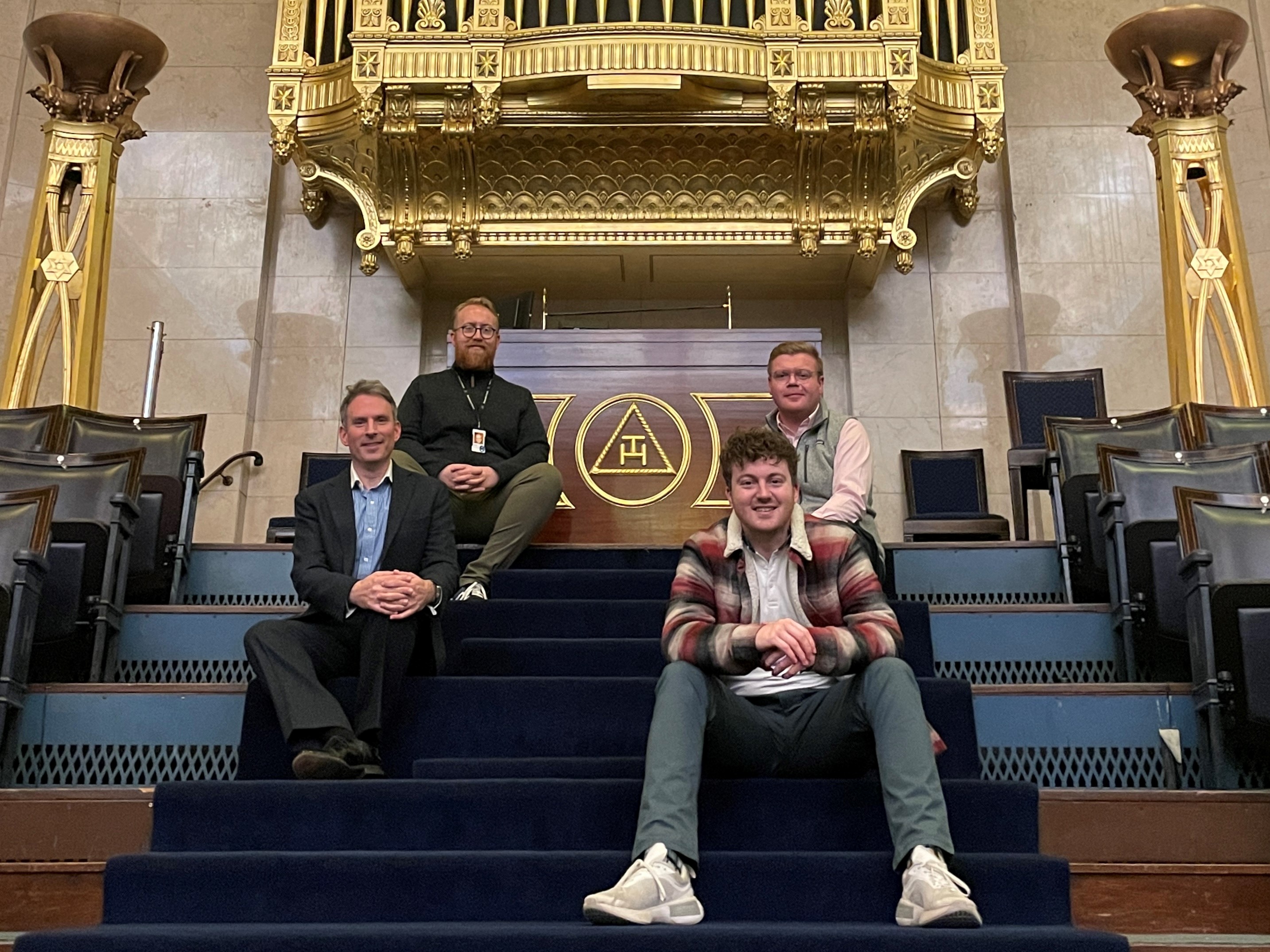 The hosts of Craftcast with Elliot Chevin