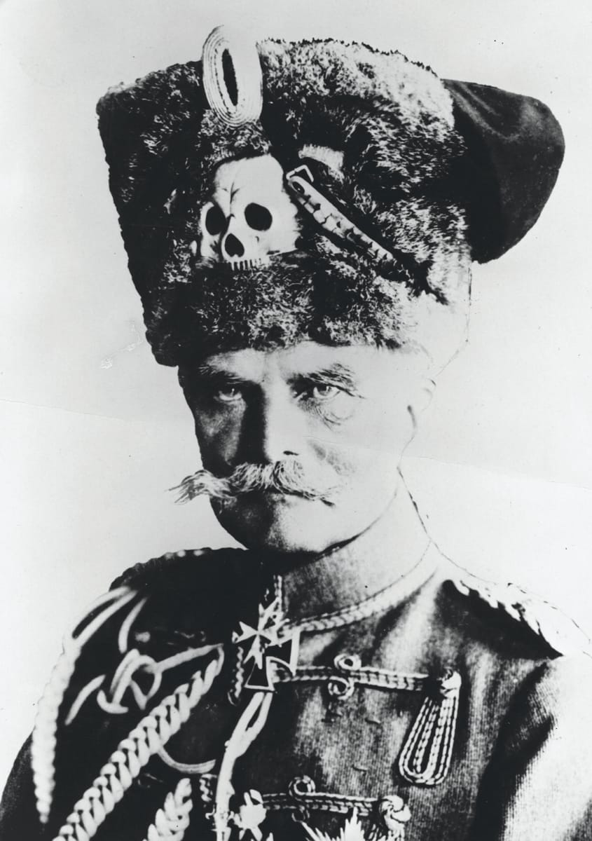 August von MacKensen a German Field Marshal, who drove the Russians from Warsaw and became de facto ruler of Romania until the Armistice c.1914