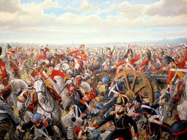 Painting of the battle for Quebec