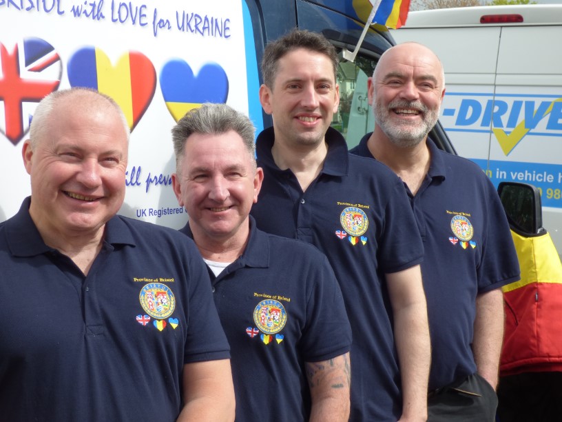 The Four Bristol Freemasons who delivered the donations