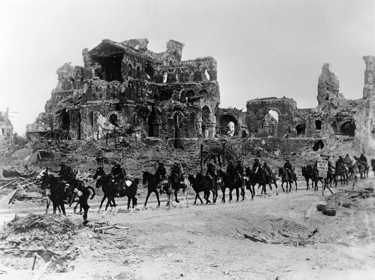 British Cavalry on March