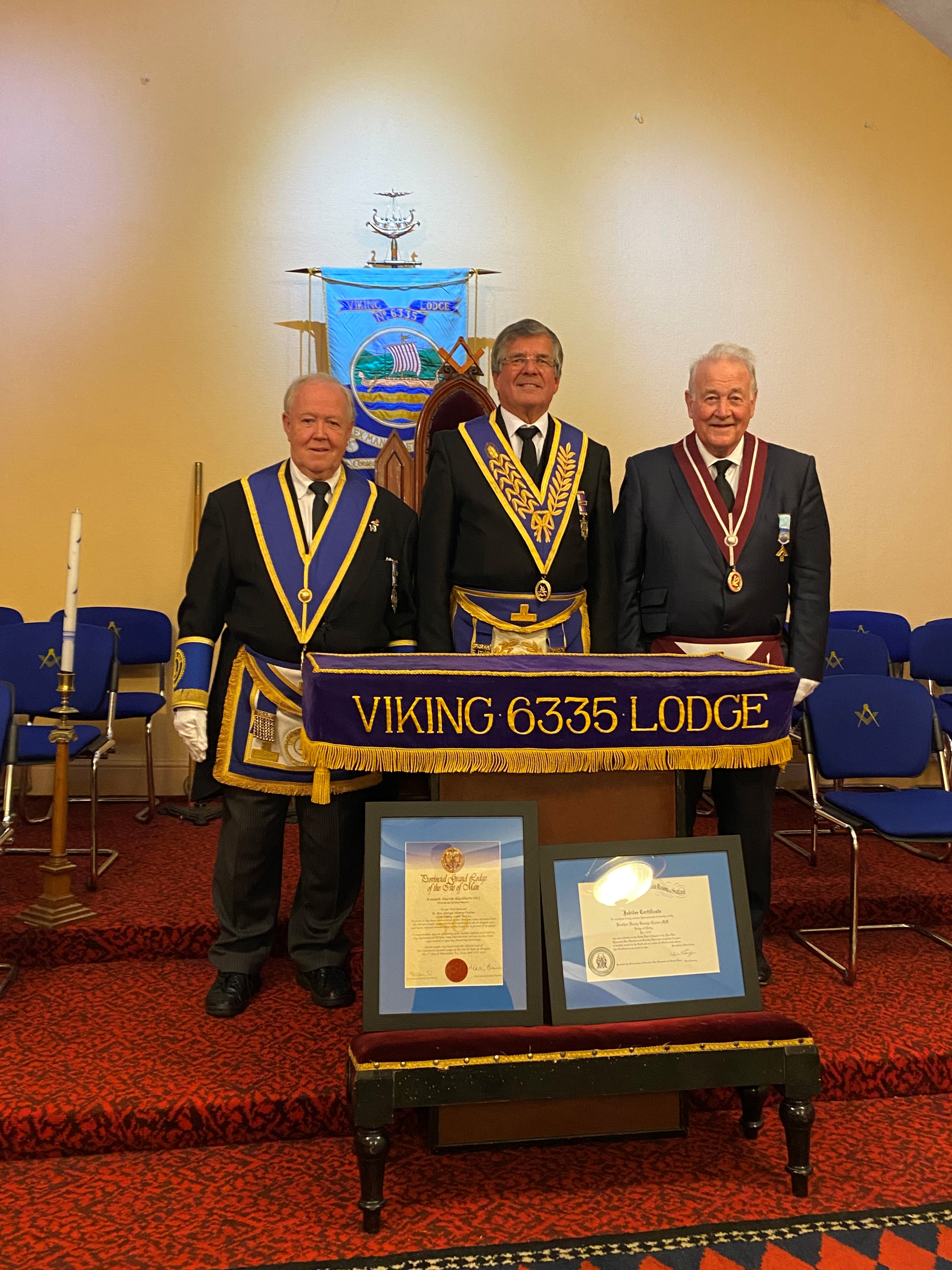 Henry Crane in a masonic lodge