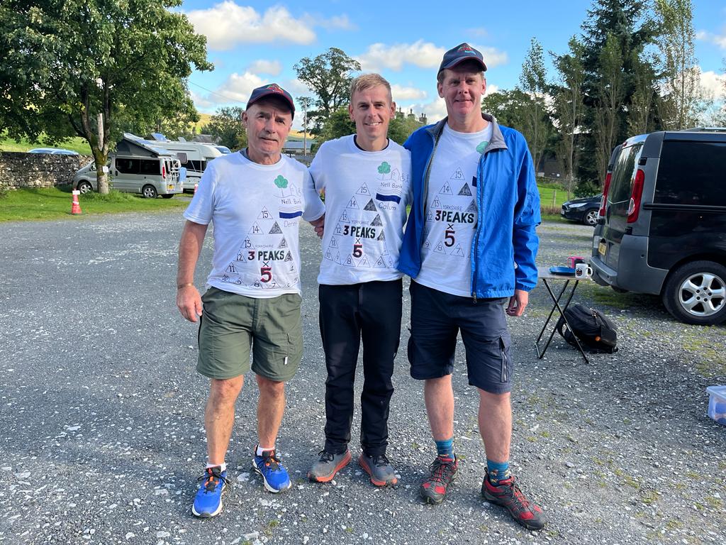 Yorkshire Freemason Derek and his friends on a challenge to complete the Yorkshire Three Peaks circuit five times