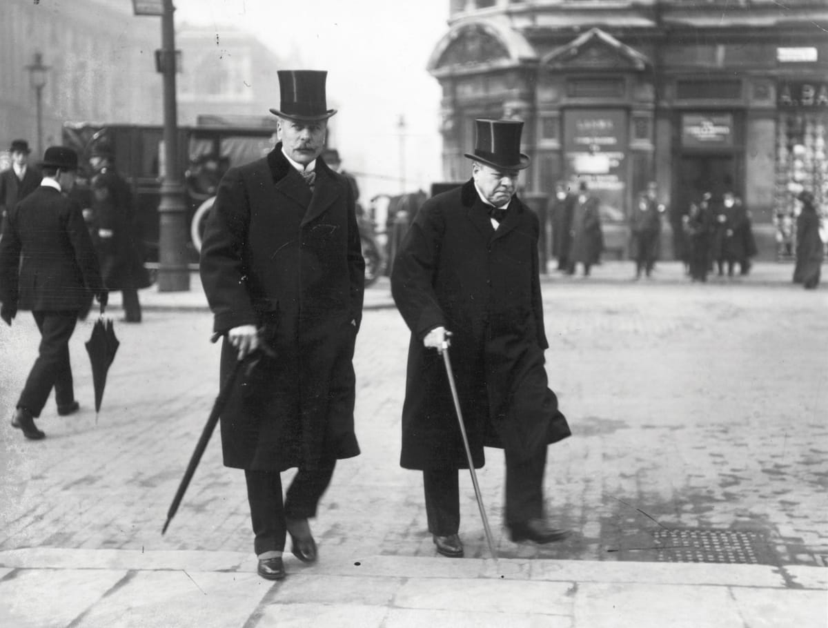 Haig with Liberal statesman Lord Richard Haldane, 8 March 1914