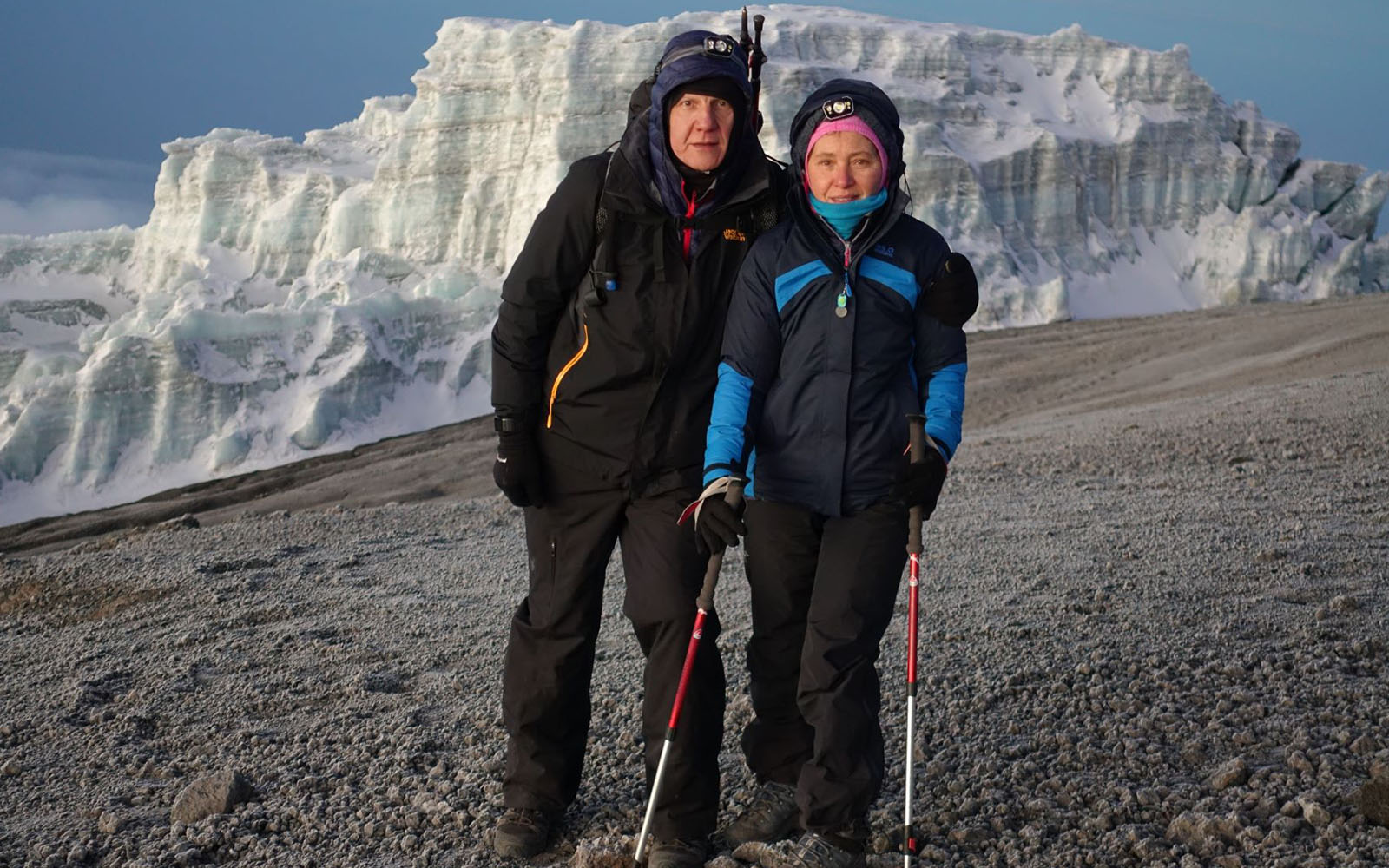 Martin Burt with his wife Sevinc at Everest Base Camp