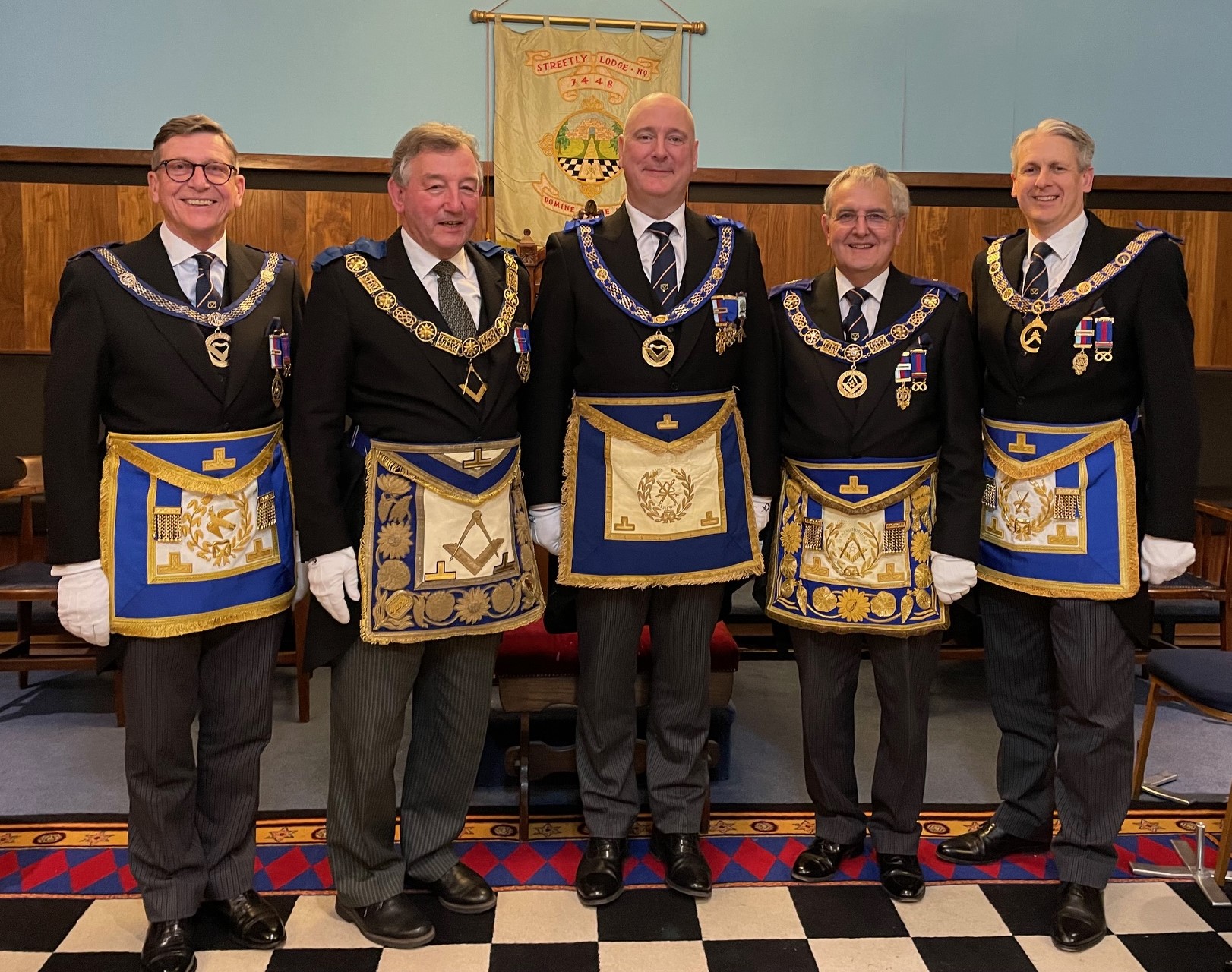 Jeremy Roberts at his Installation as Assistant Provincial Grand Master of Staffordshire, in his masonic regalia