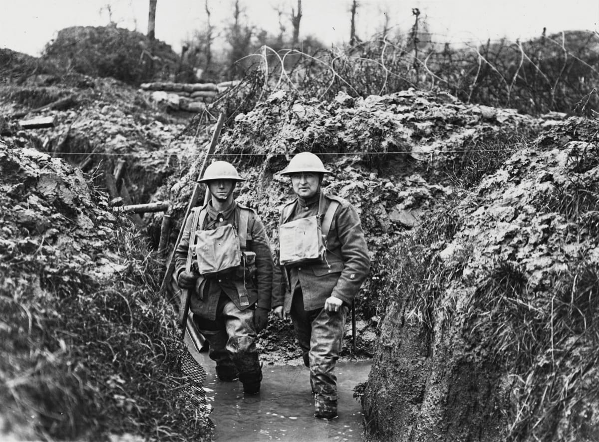 1st Battalion, Lancashire Fusiliers in Trench