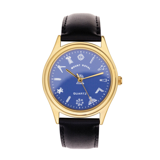 Blue Dial Freemason Wrist Watch