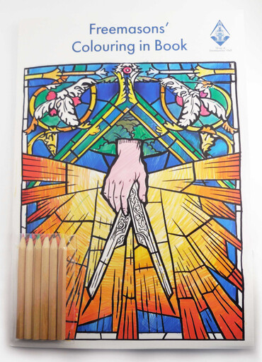 Freemasons' Hall colouring book