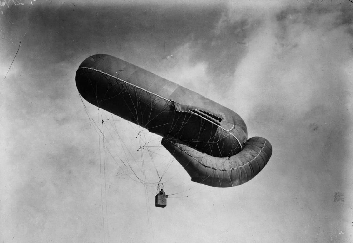 Captured German Balloon