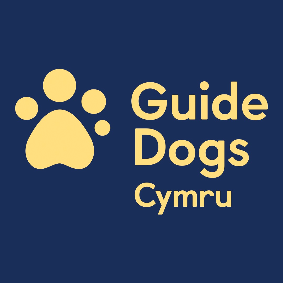 Guide dogs Cymru sign