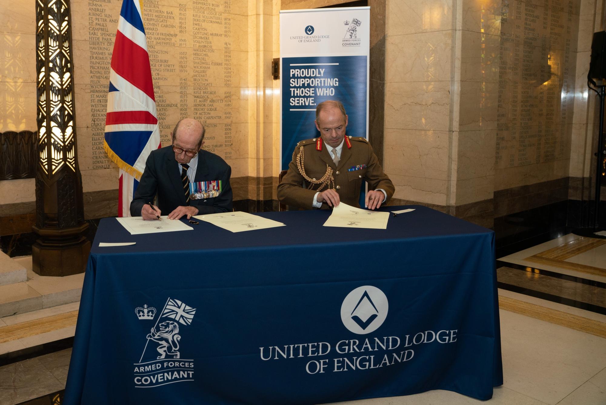 HRH The Duke of Kent and Major General Simon Graham