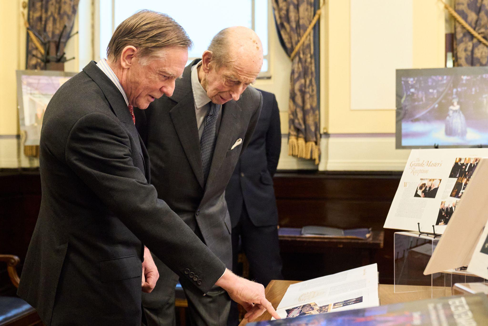 The Duke of Kent meeting Oliver Lodge