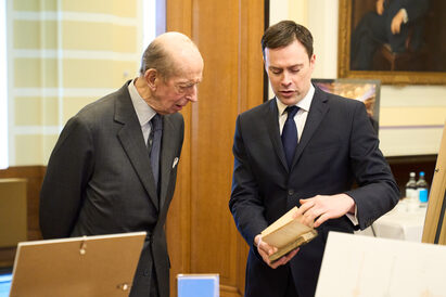 The Duke of Kent and Martin Faulks