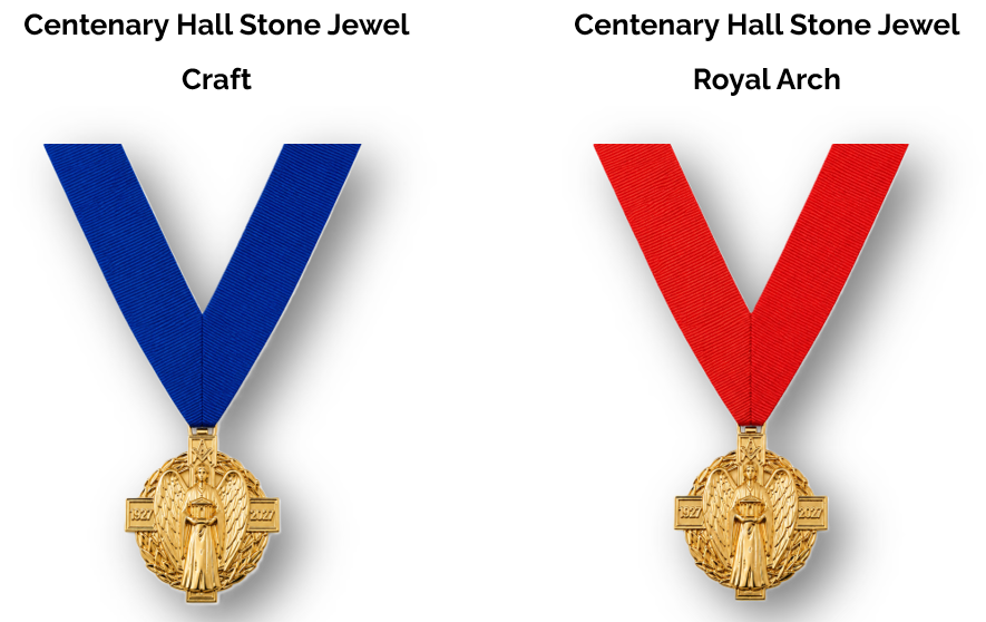 Lodge and Chapter Centenary Hall Stone Jewels