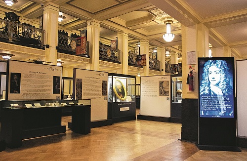Photo of the Museum of Freemasonry set up for the 1723 Exhibition