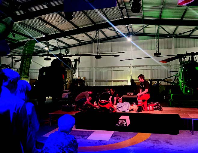 A demonstrations of the air rescues services