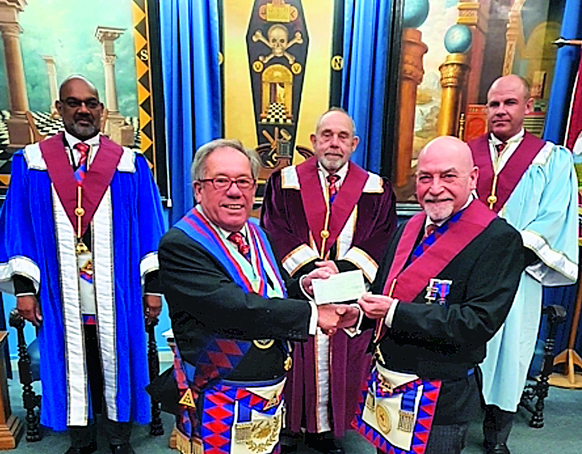 Essex Royal Arch Freemasons in regalia