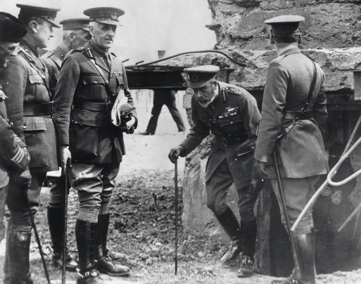 King George V at Ypres, c.1915