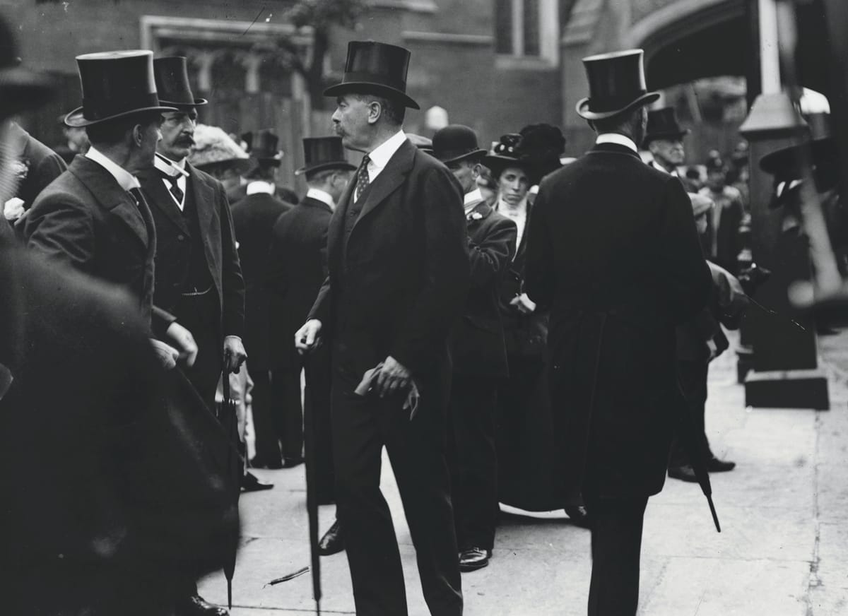 Kitchener at the Coronation rehearsal at Westminster Abbey, London, June 1911