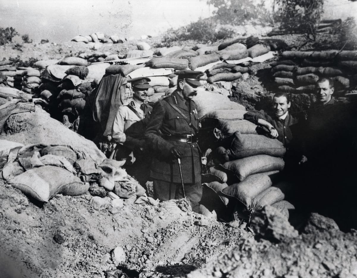 Lord Kitchener Visits the Trenches in Gallipoli