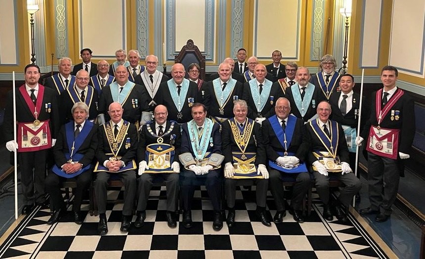 Old Actonians Lodge Members celebrate their centenary