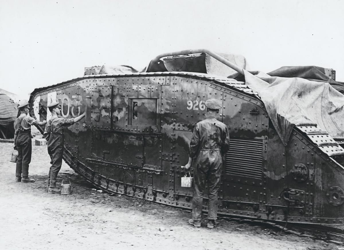 Painting Camouflage on Tank