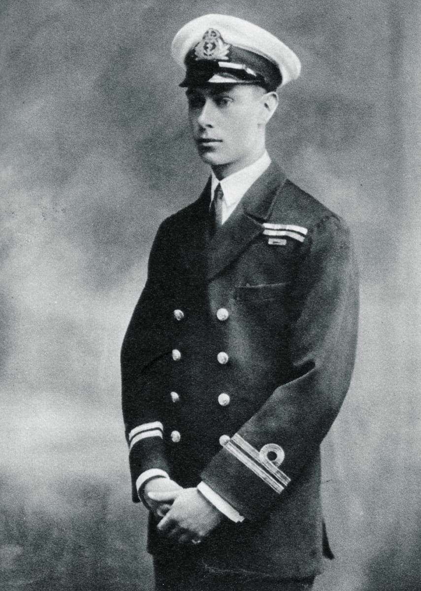 Prince Albert in the uniform of a Lieutenant in the Royal Navy, c.1918