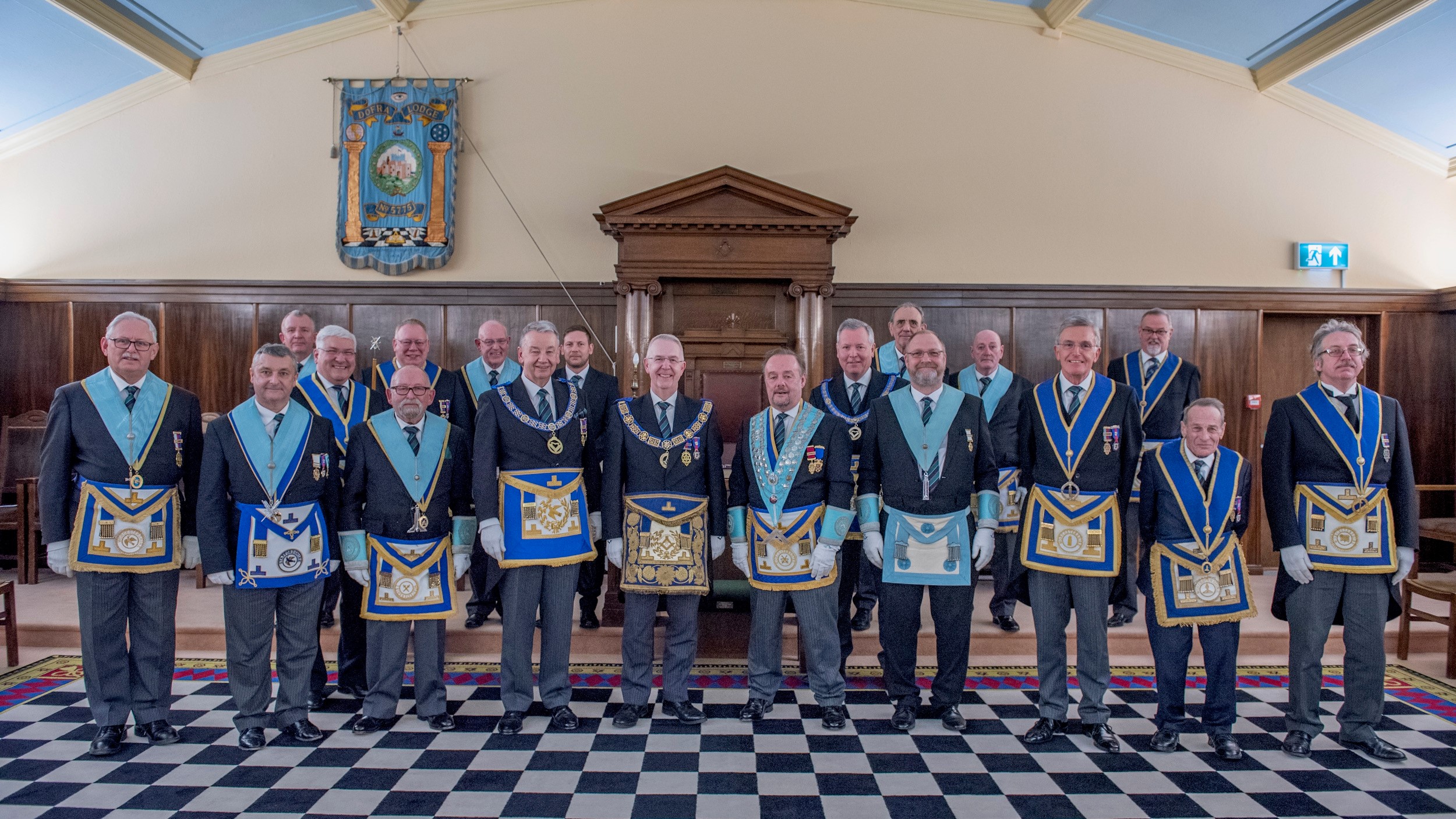 Worcestershire Freemasons during a four ceremonies in a day event