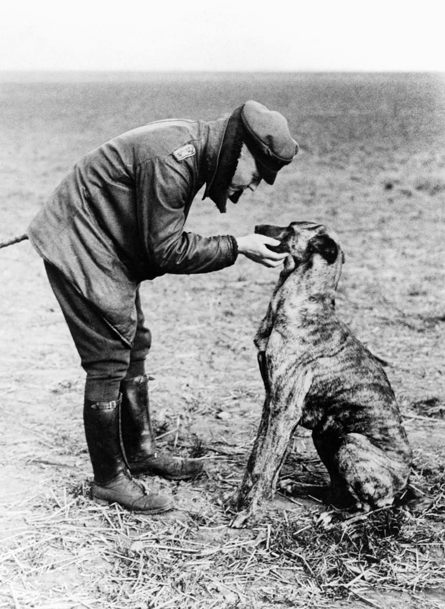 The Red Baron with His Dog, Moritz
