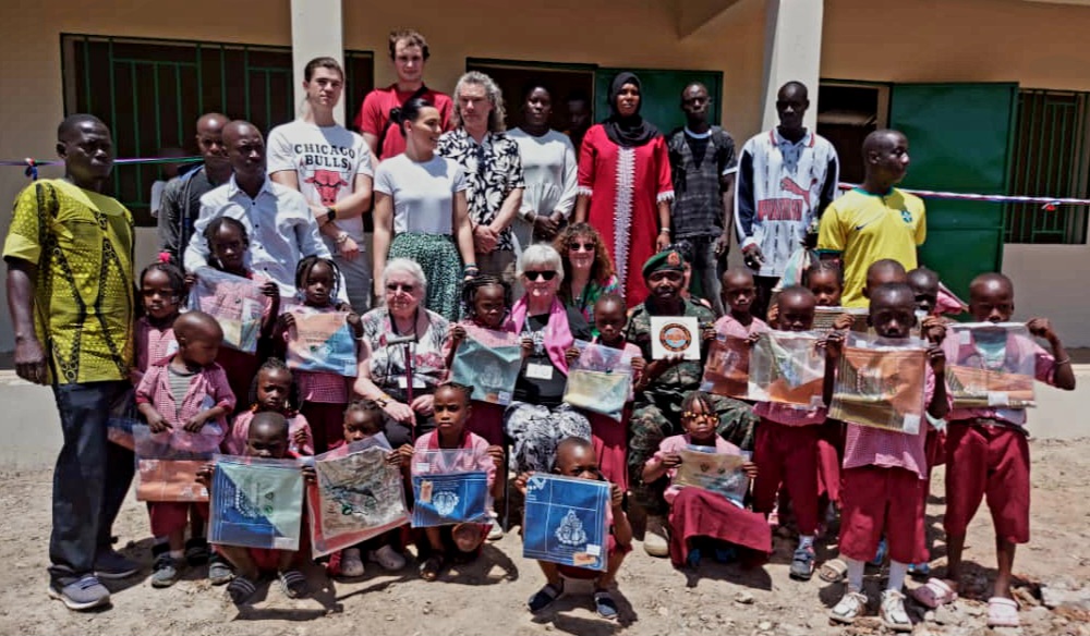 Mike Fry with Smiling Face of Africa in Gambia