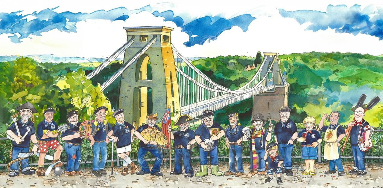 Shanty Crew Bristol cartoon