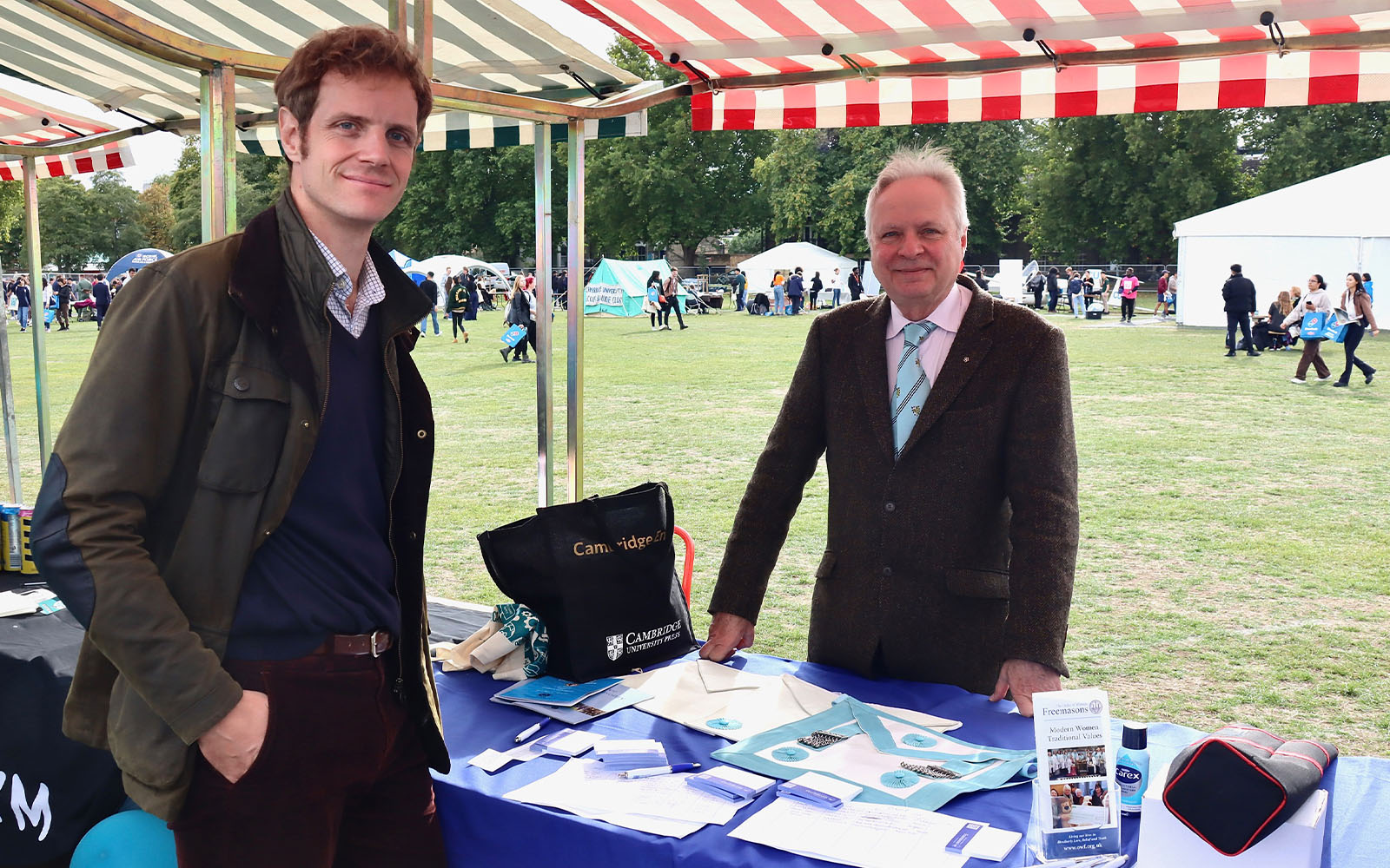 Simon Cooper and Jonathan Price at the Freshers' Fair