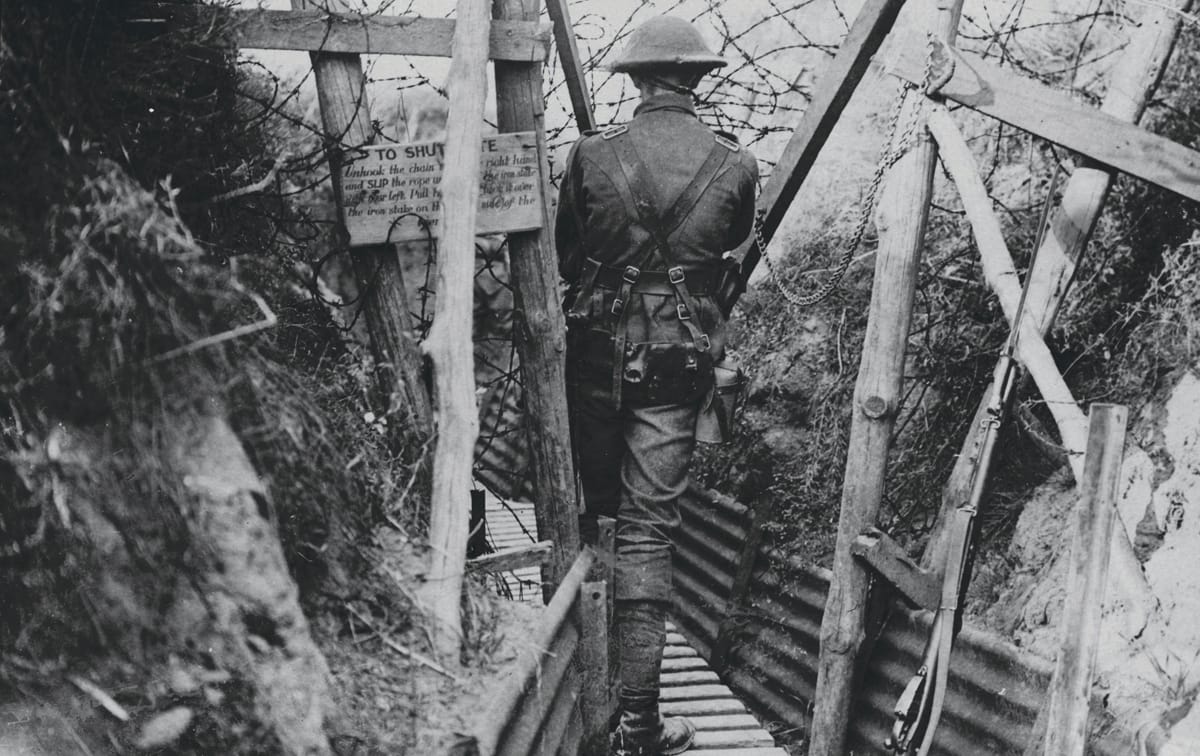 Soldier at Gate c.1916