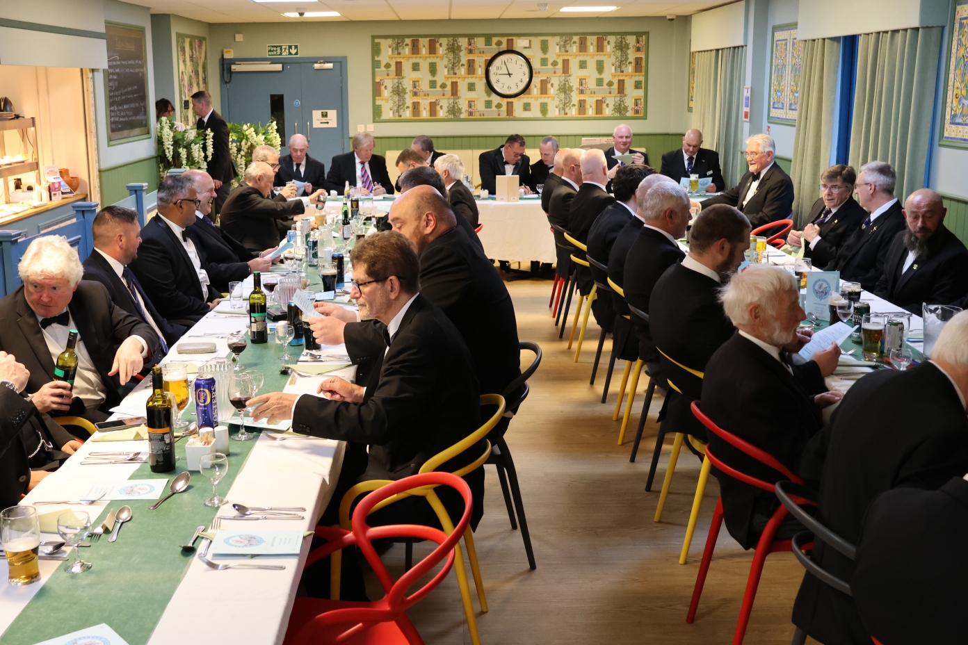 St Catherine’s Lodge members at the festive board
